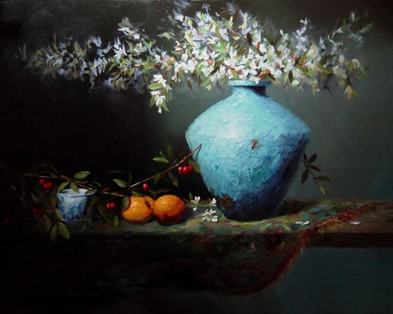 The Antique Blue Vase